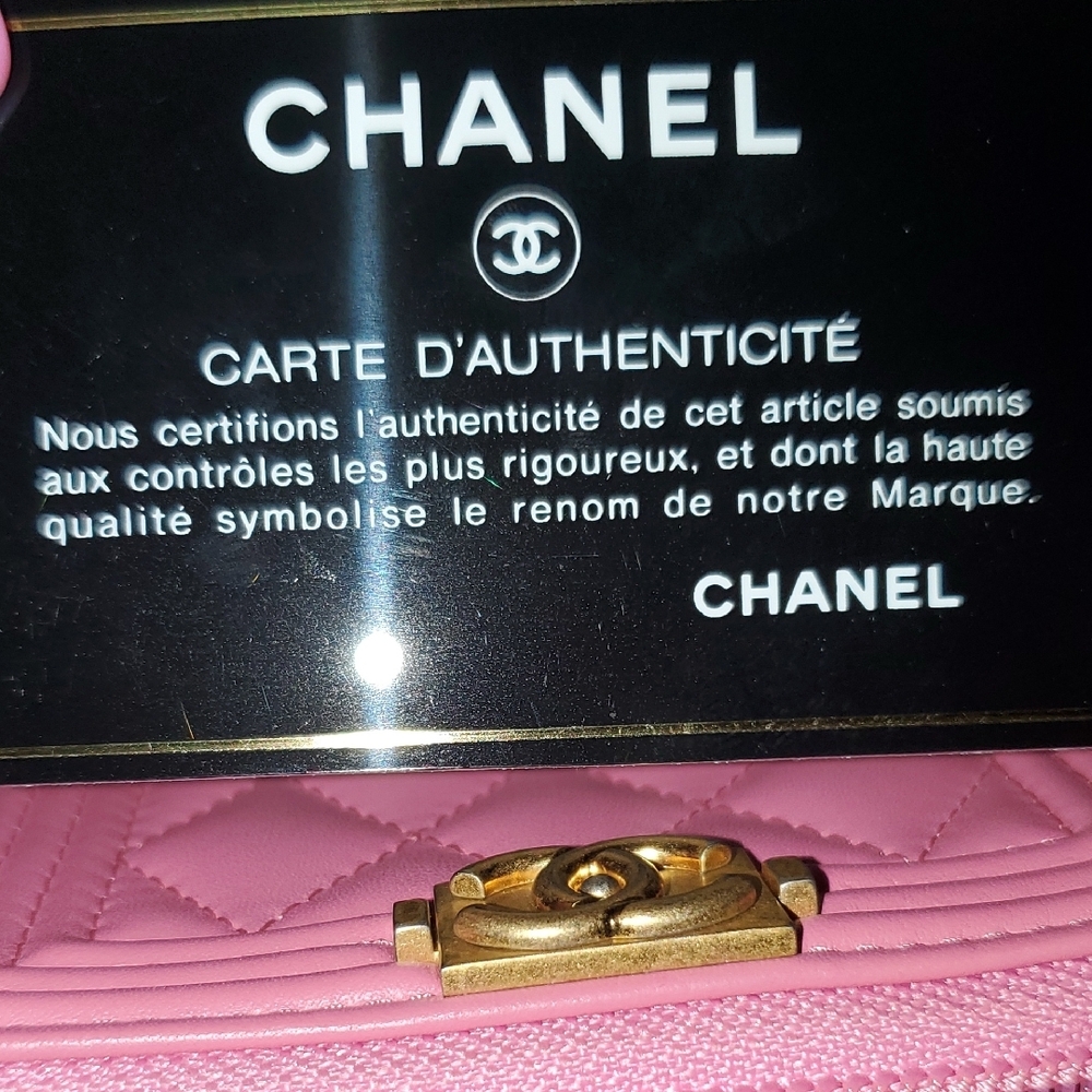 Chanel Pink Quilted Wallet with Gold CC Turn-Lock - Picture 5 of 7